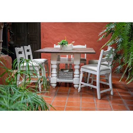 Relaxed Vintage 7-Piece Table and Chair Set